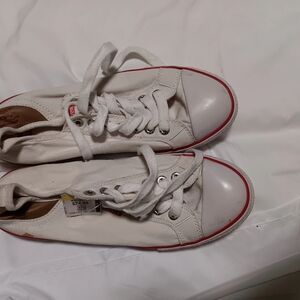 MENS LEVIS STRAUSS WHITE SNEAKERS SIZE 8.5